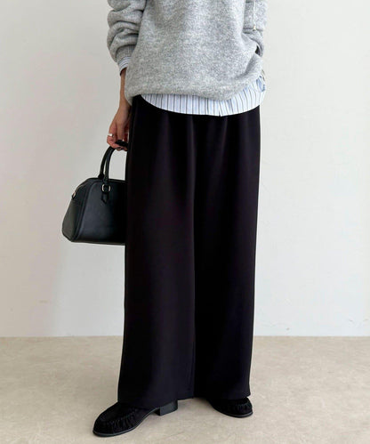 【回購率高！/有高個子尺碼】柔滑保暖直筒休閒褲