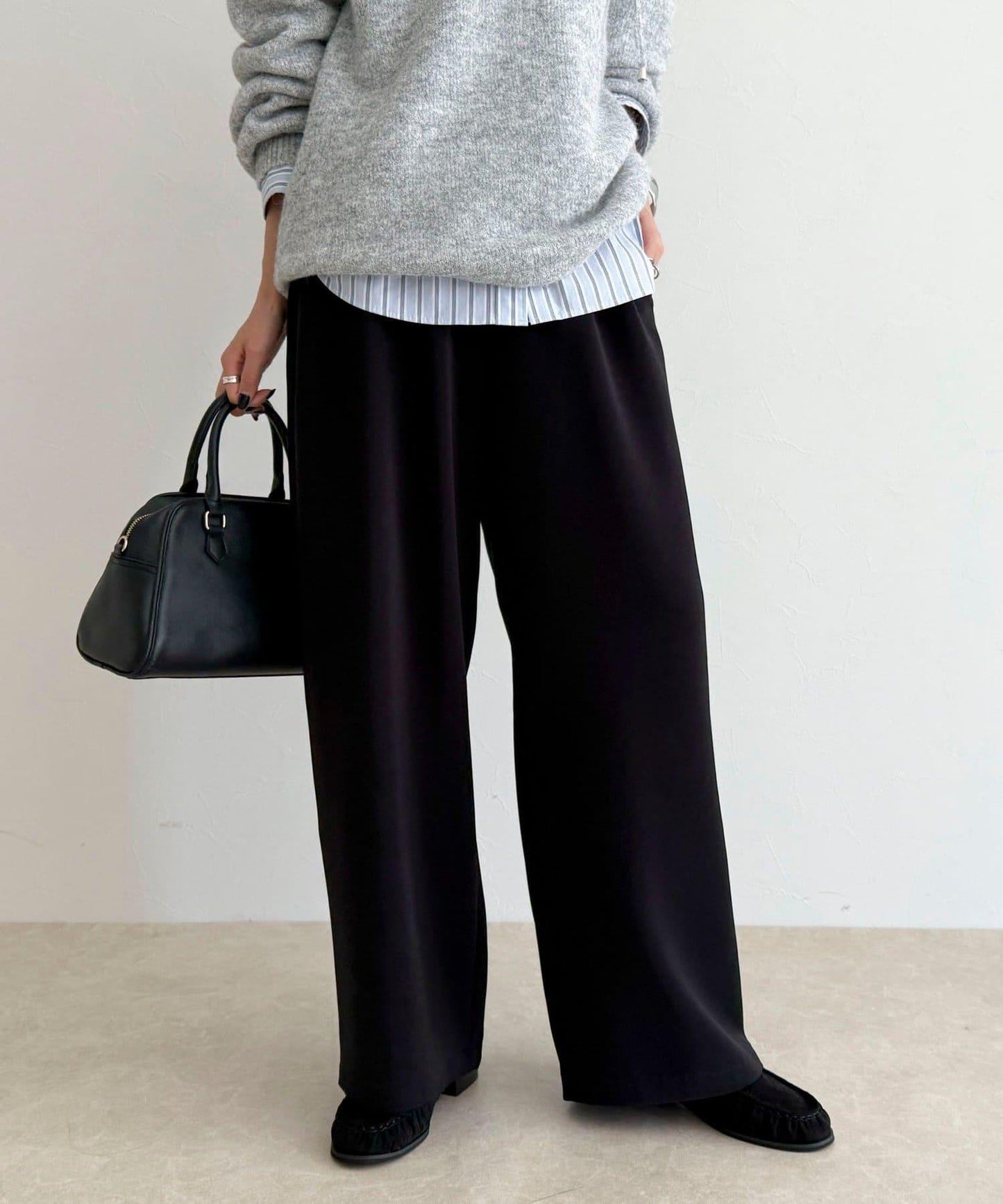 【回購率高！/有高個子尺碼】柔滑保暖直筒休閒褲