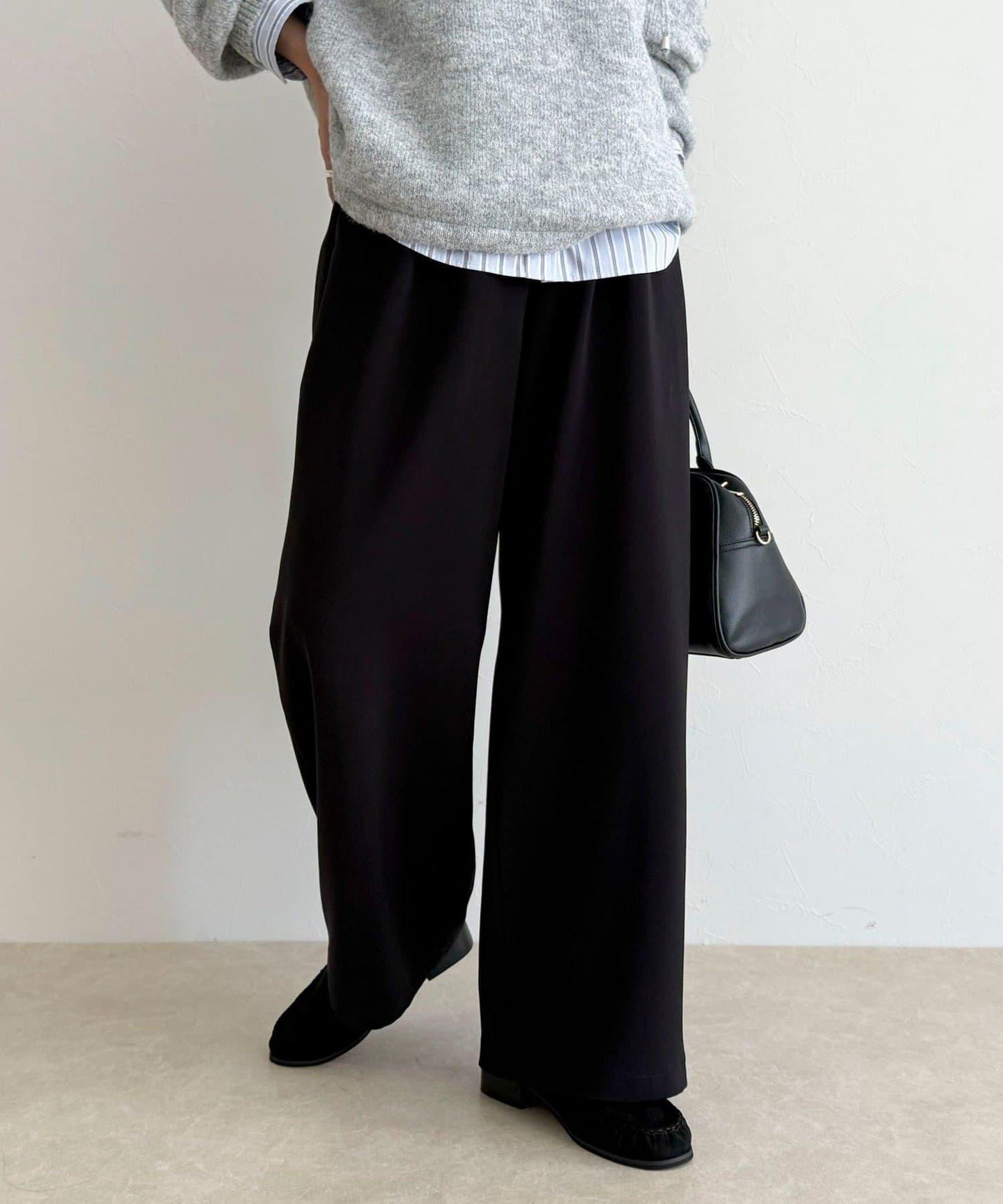 【回購率高！/有高個子尺碼】柔滑保暖直筒休閒褲