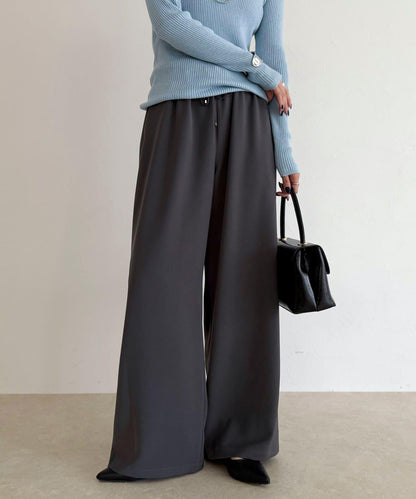 【回購率高！/有高個子尺碼】柔滑保暖直筒休閒褲