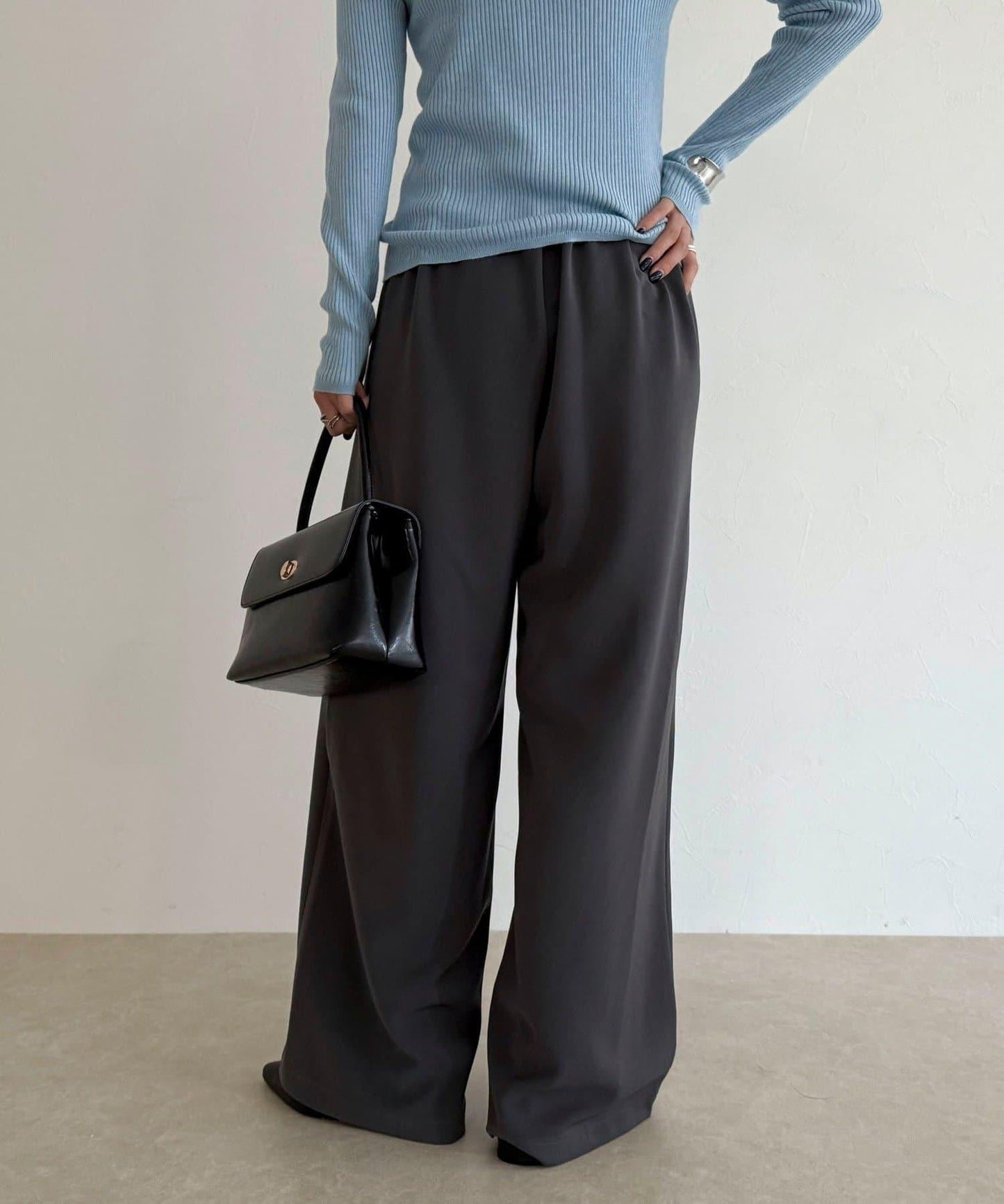 【回購率高！/有高個子尺碼】柔滑保暖直筒休閒褲