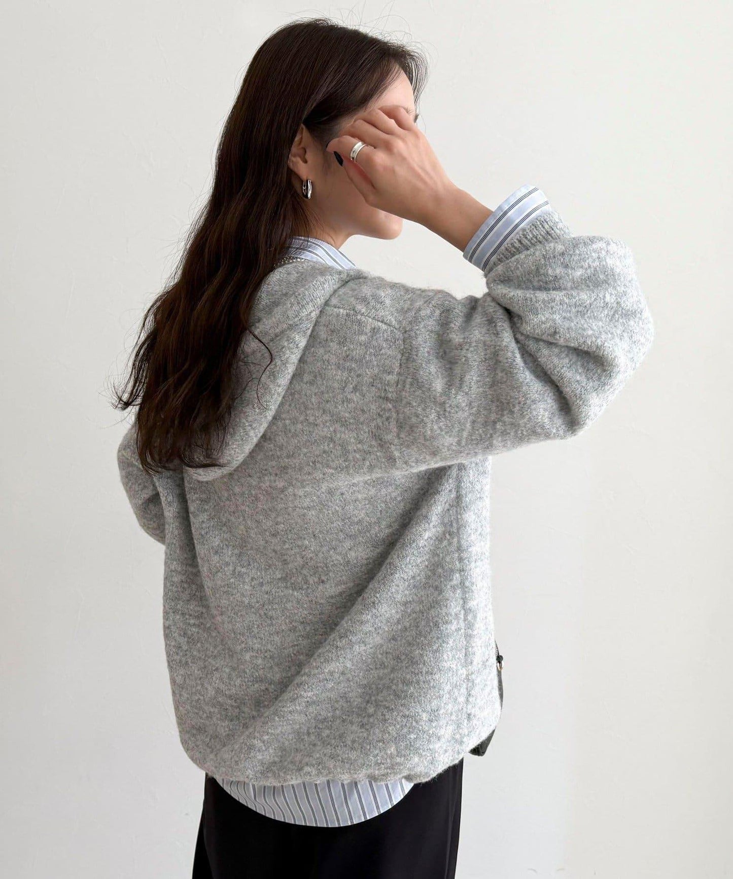 連帽針織套頭衫