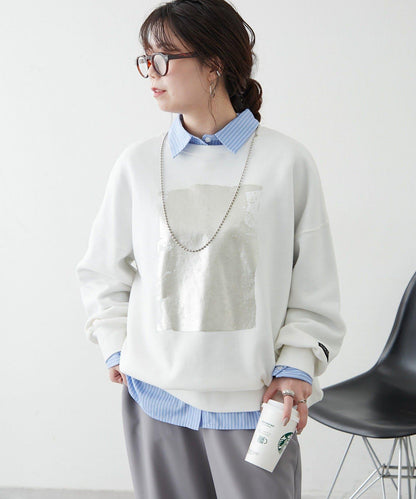 【NUNIFE / 長銷單品】金箔印花套頭衫