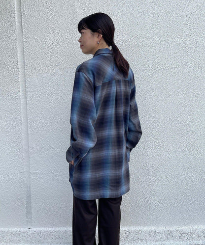 男女同款套頭格子襯衫