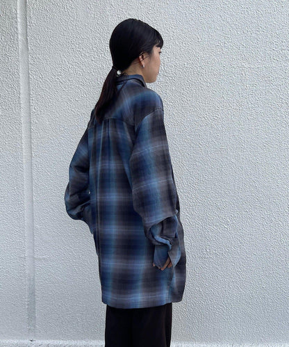 男女同款套頭格子襯衫
