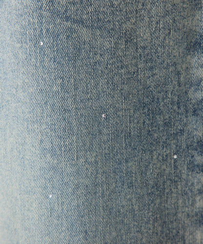 帶有標誌刺繡的寬鬆牛仔褲