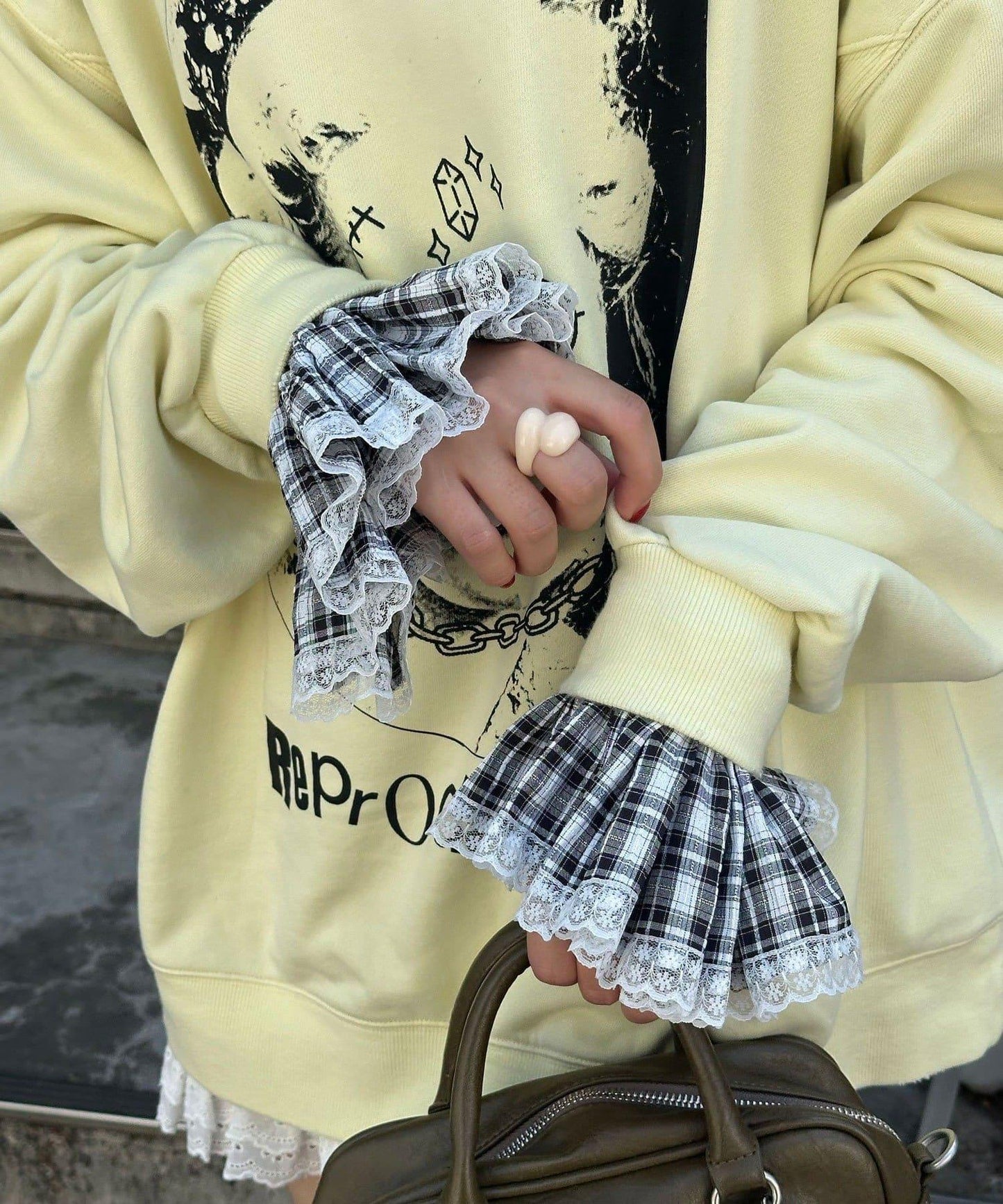 【Ciaopanic】多功能格紋可拆卸袖套