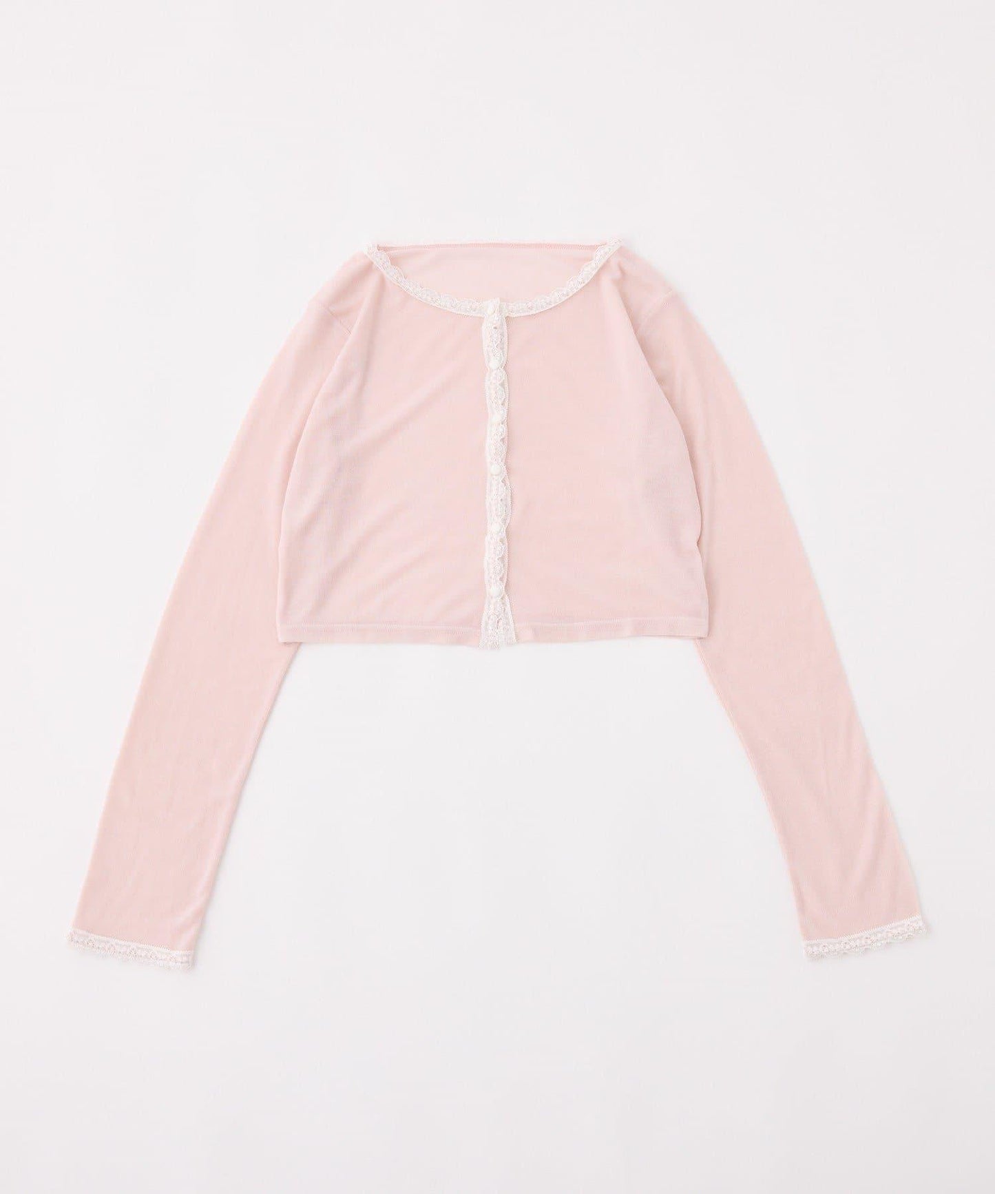 蕾絲拼接針織開衫