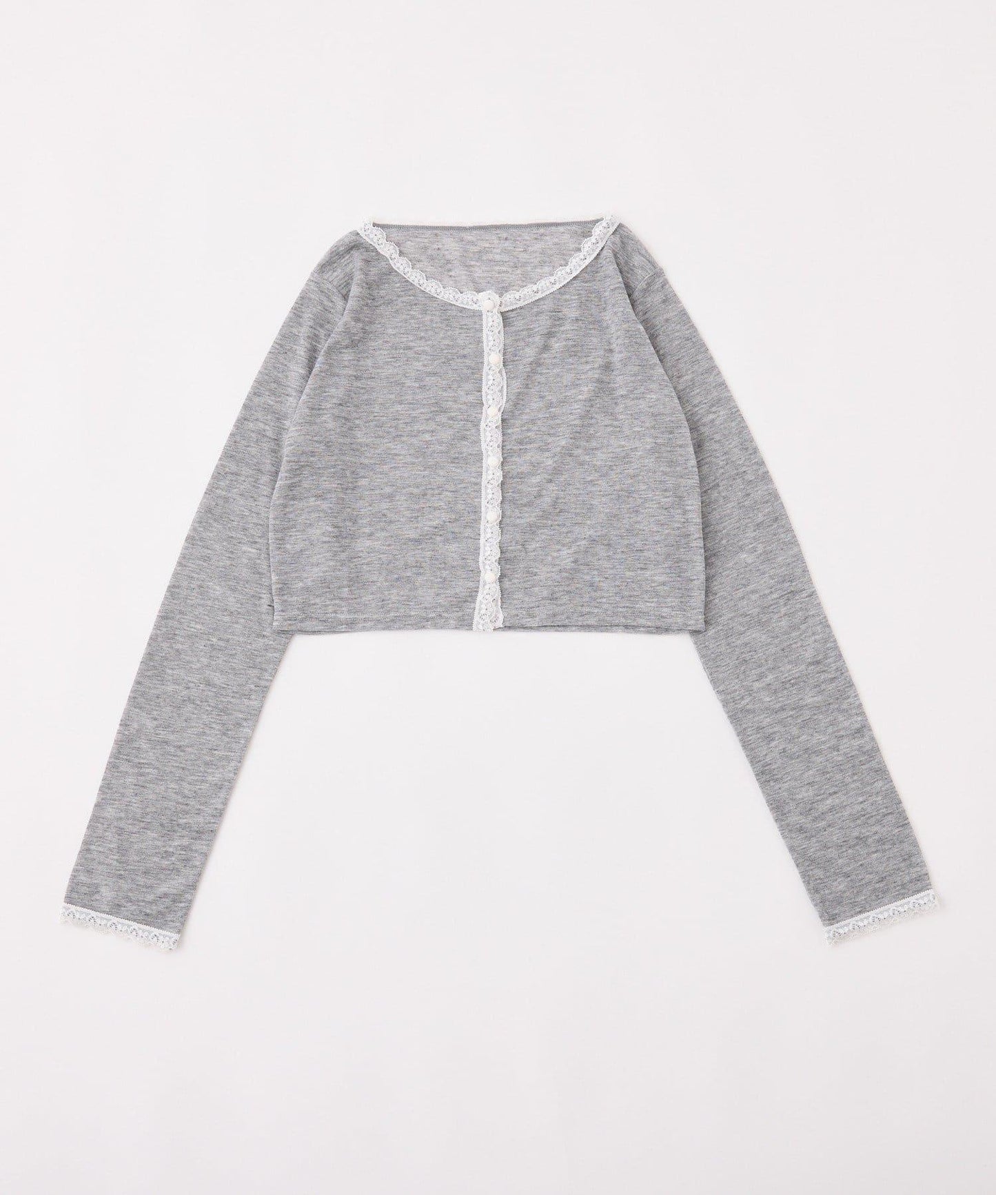 蕾絲拼接針織開衫