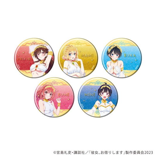 《租借女友》徽章30/女神版 B 全套（共5種）（新繪插畫）【BOX/5個裝】
