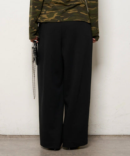 【WHO'S WHO gallery】衛衣面料雙褶西裝褲