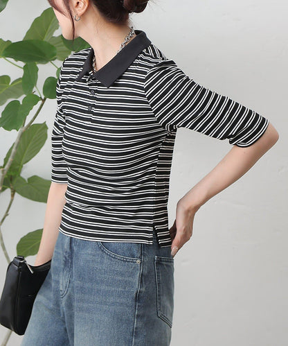 【AW】羅紋條紋POLO衫