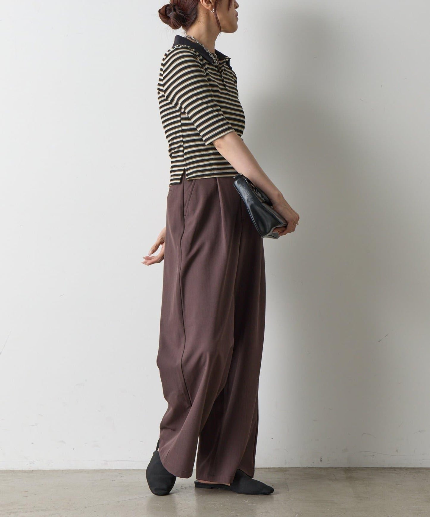 【AW】羅紋條紋POLO衫