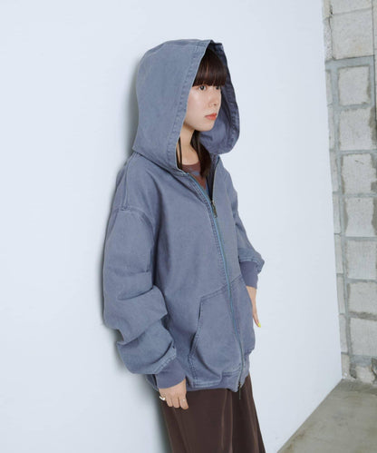 【WHIMSIC】鴨嘴拉鍊連帽衫