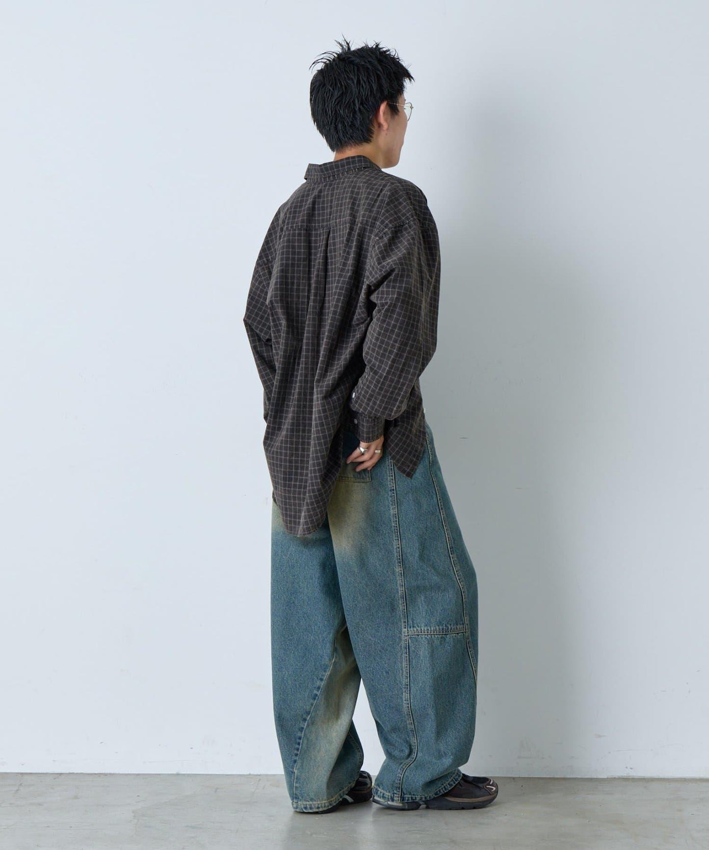 【WHIMSIC/2尺碼可選】扭結拼接牛仔褲