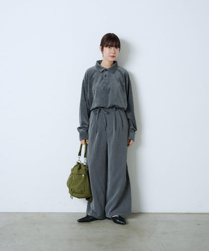 【WHIMSIC】天鵝絨POLO衫