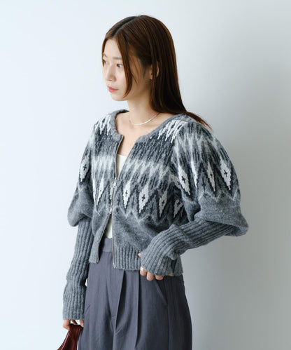 【Kastane】北歐風拉鍊開衫