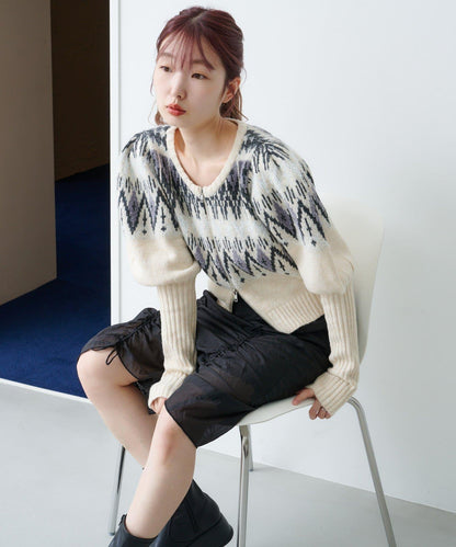 【Kastane】北歐風拉鍊開衫