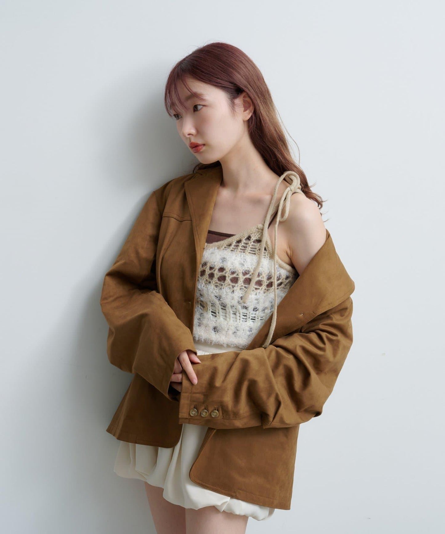 【Kastane】鏤空針織背心