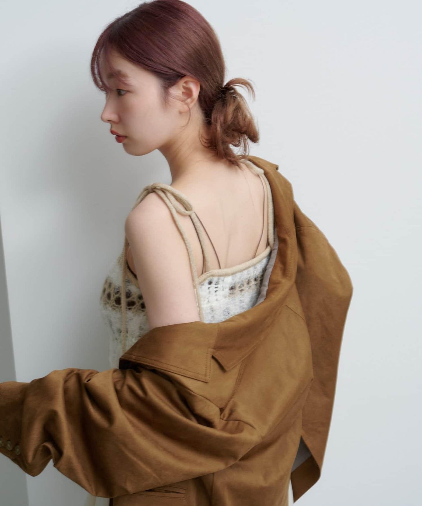 【Kastane】鏤空針織背心