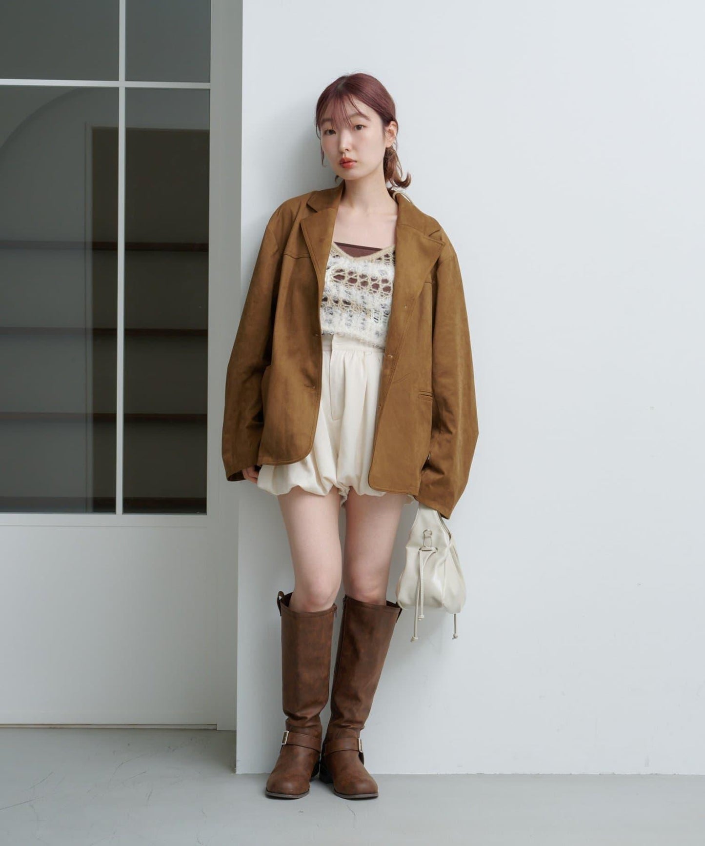 【Kastane】鏤空針織背心