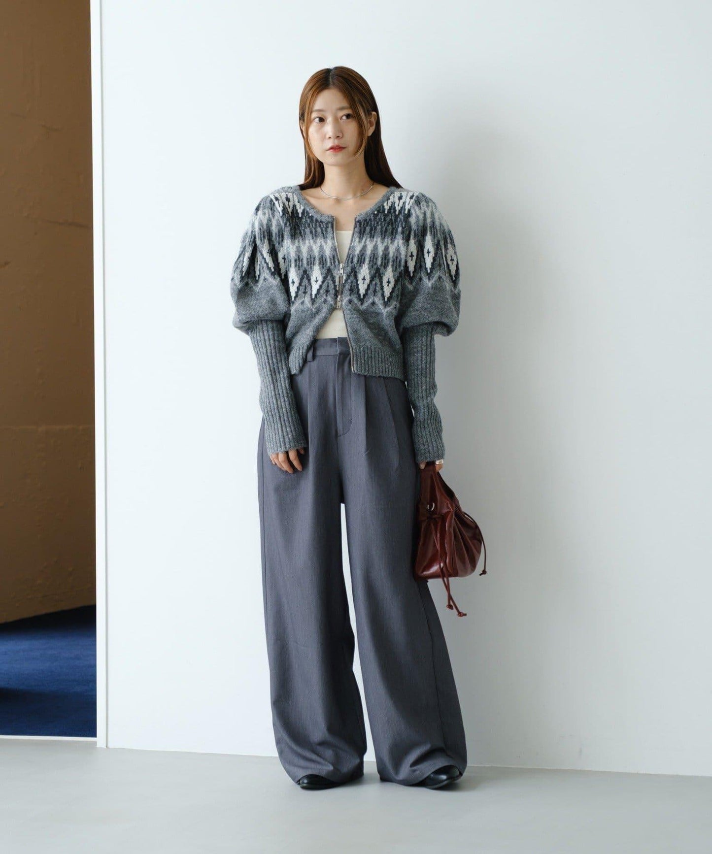 【Kastane】北歐風拉鍊開衫