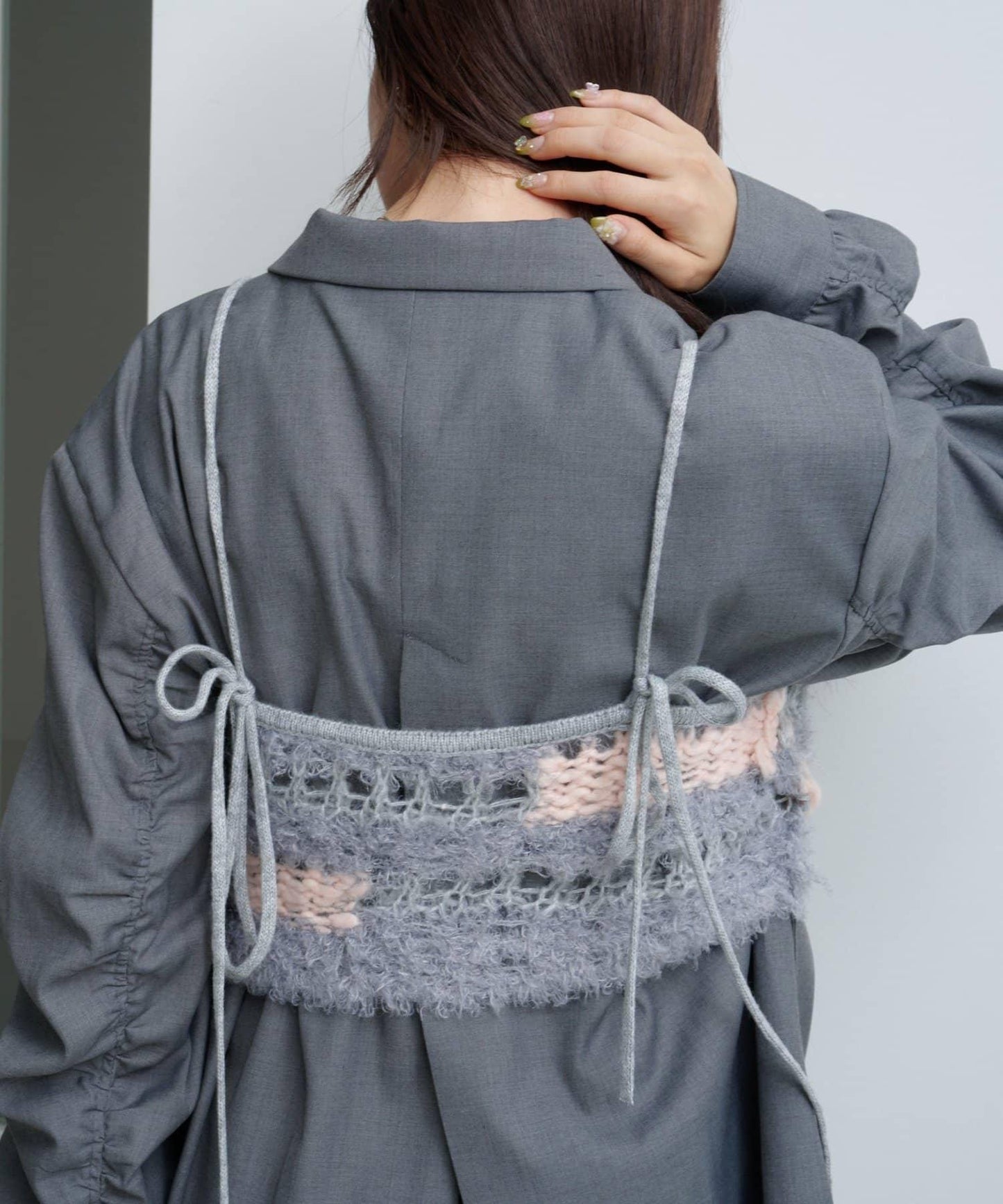 【Kastane】鏤空針織背心