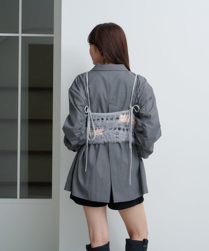 【Kastane】鏤空針織背心