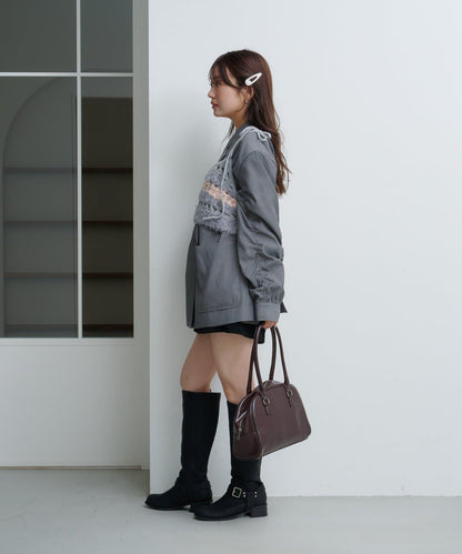 【Kastane】鏤空針織背心