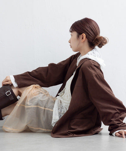 【Kastane】透視褶皺半身裙