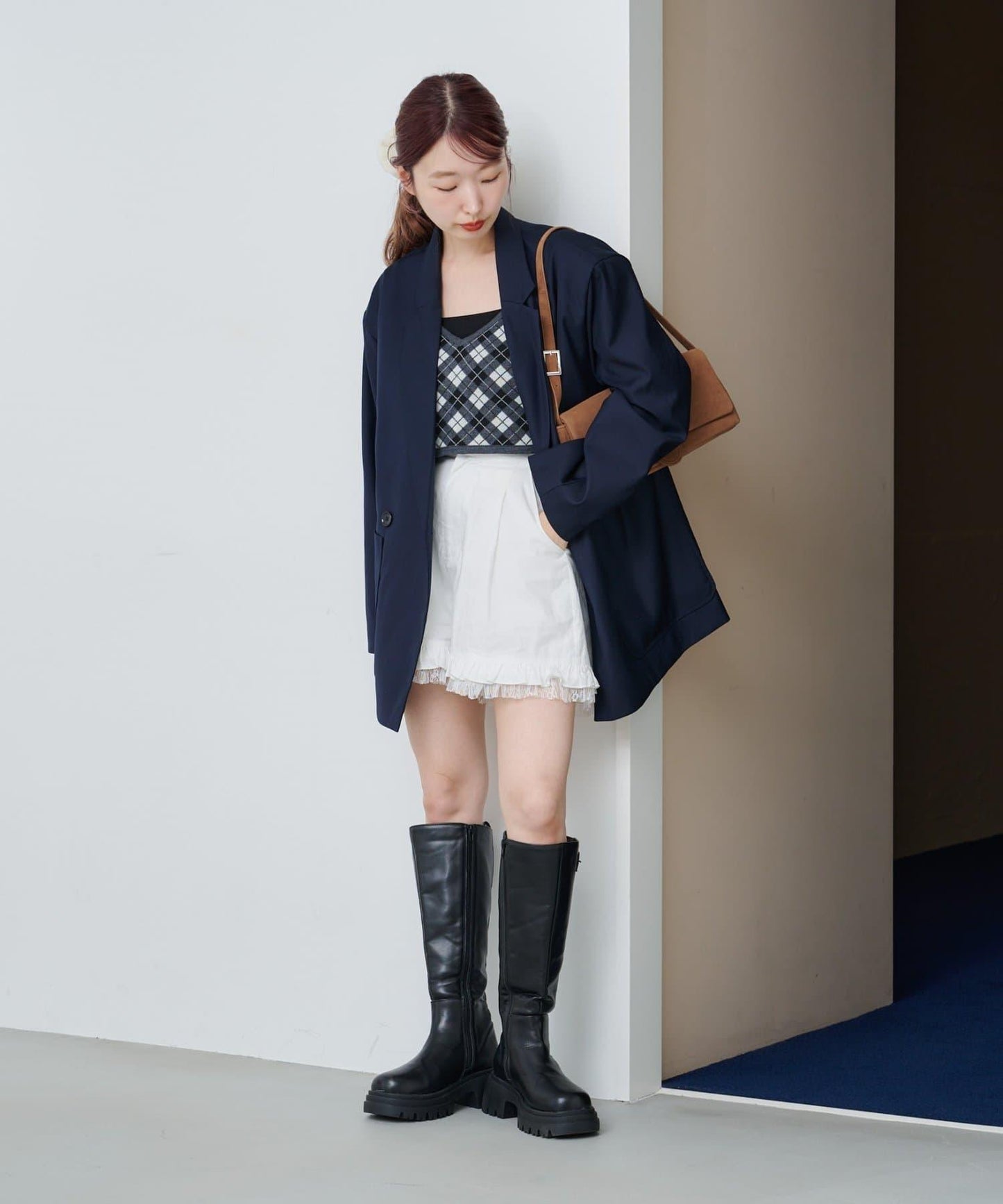 【Kastane】提花針織背心