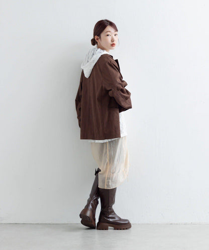 【Kastane】透視褶皺半身裙