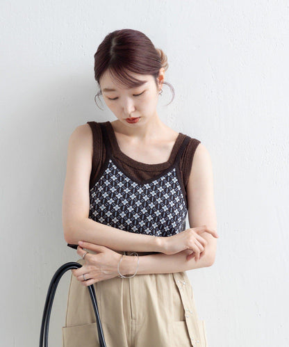 【Kastane】提花針織背心