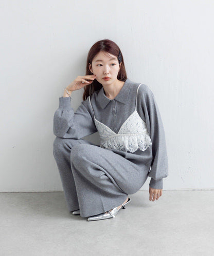 【Kastane】針織連體褲