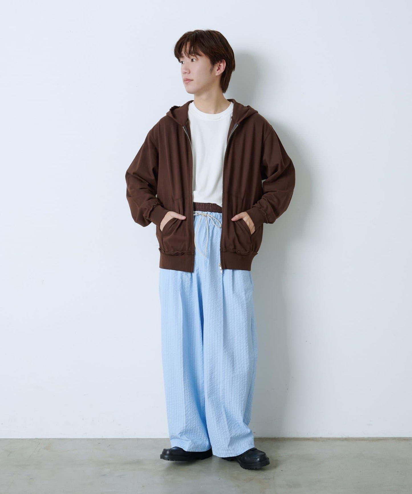 【WHIMSIC】針織拉鍊連帽衫