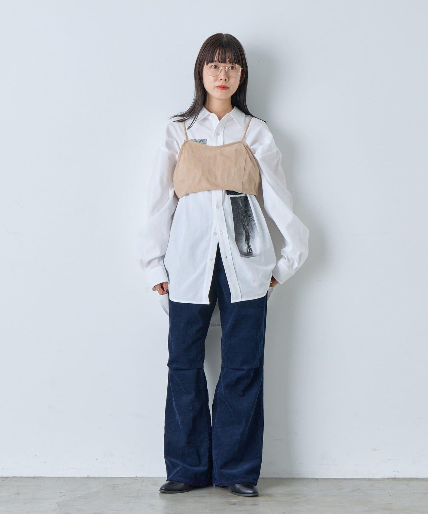 【WHIMSIC】融化午後圖案印花襯衫