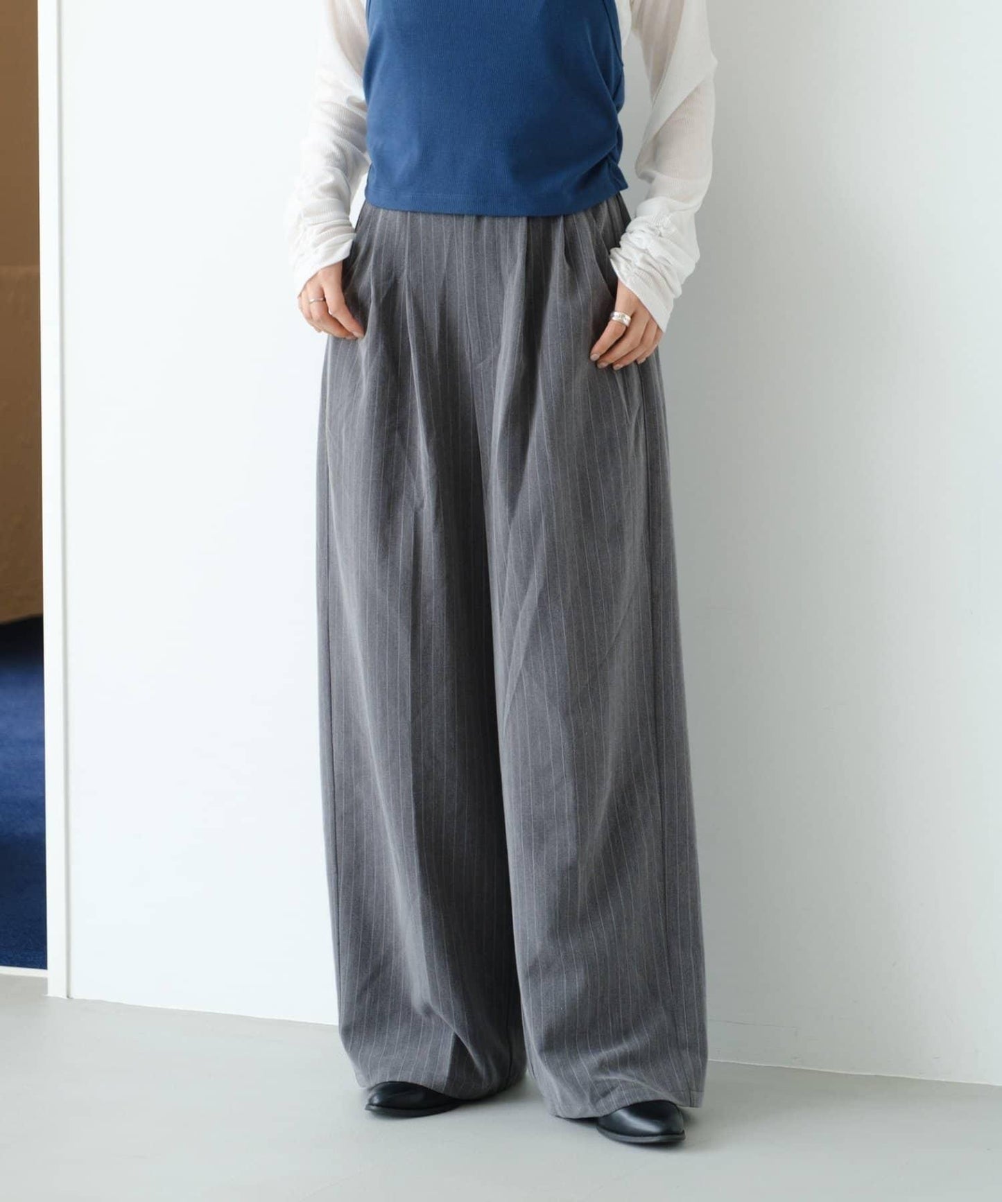 細條紋西裝褲