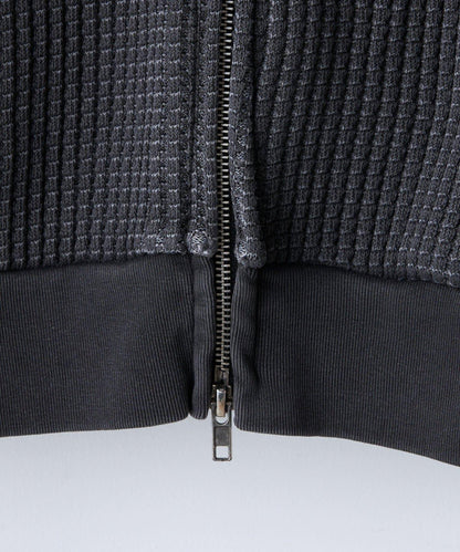 【Kastane】【WHIMSIC】華夫格拉鍊連帽衛衣