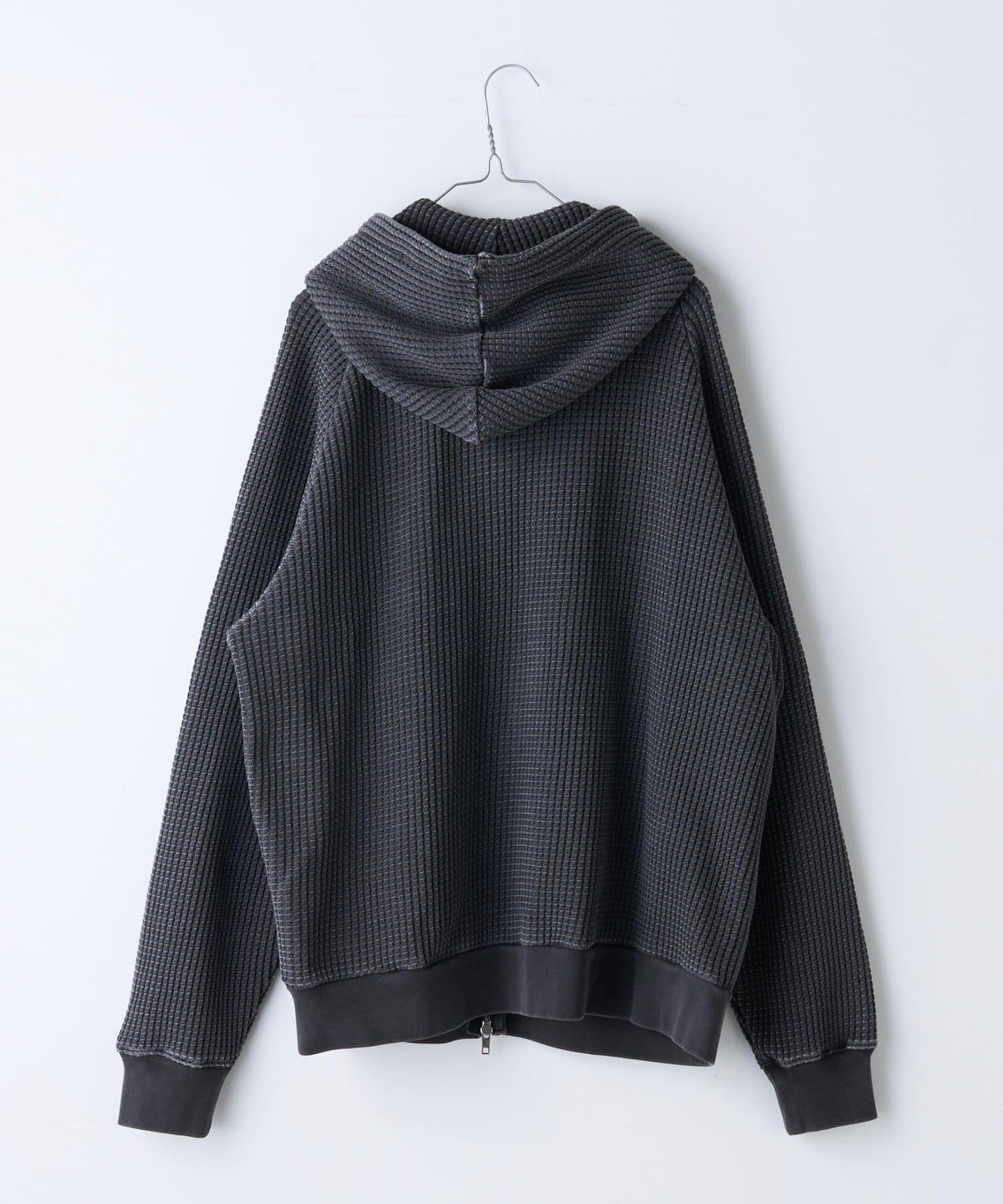 【Kastane】【WHIMSIC】華夫格拉鍊連帽衛衣