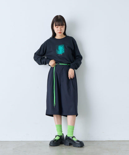 【WHIMSIC/2尺碼可選】鏡面絲網印花T恤