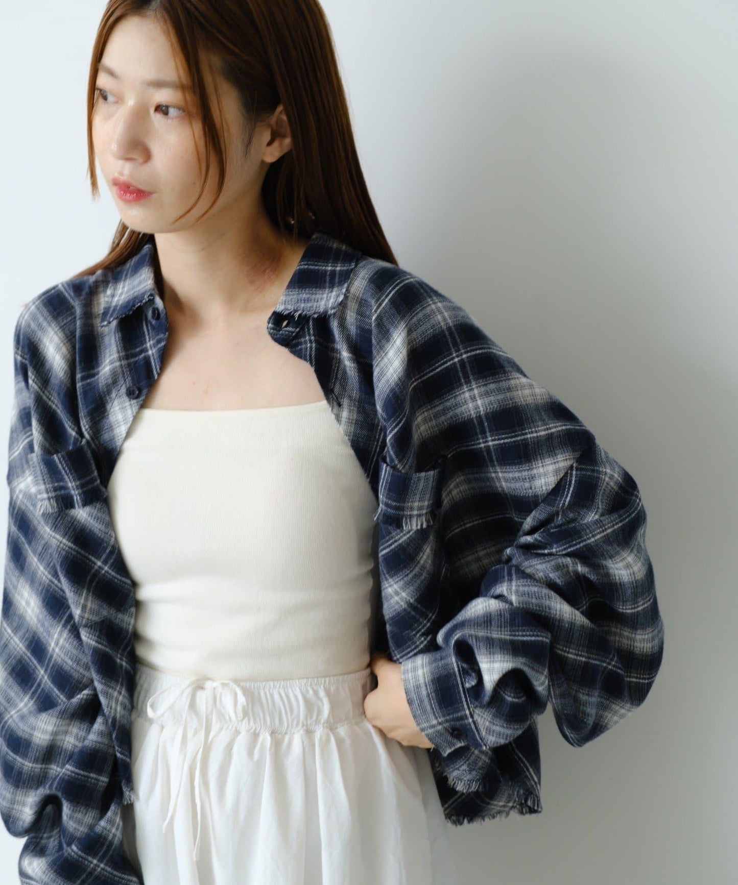 法蘭絨格子襯衫