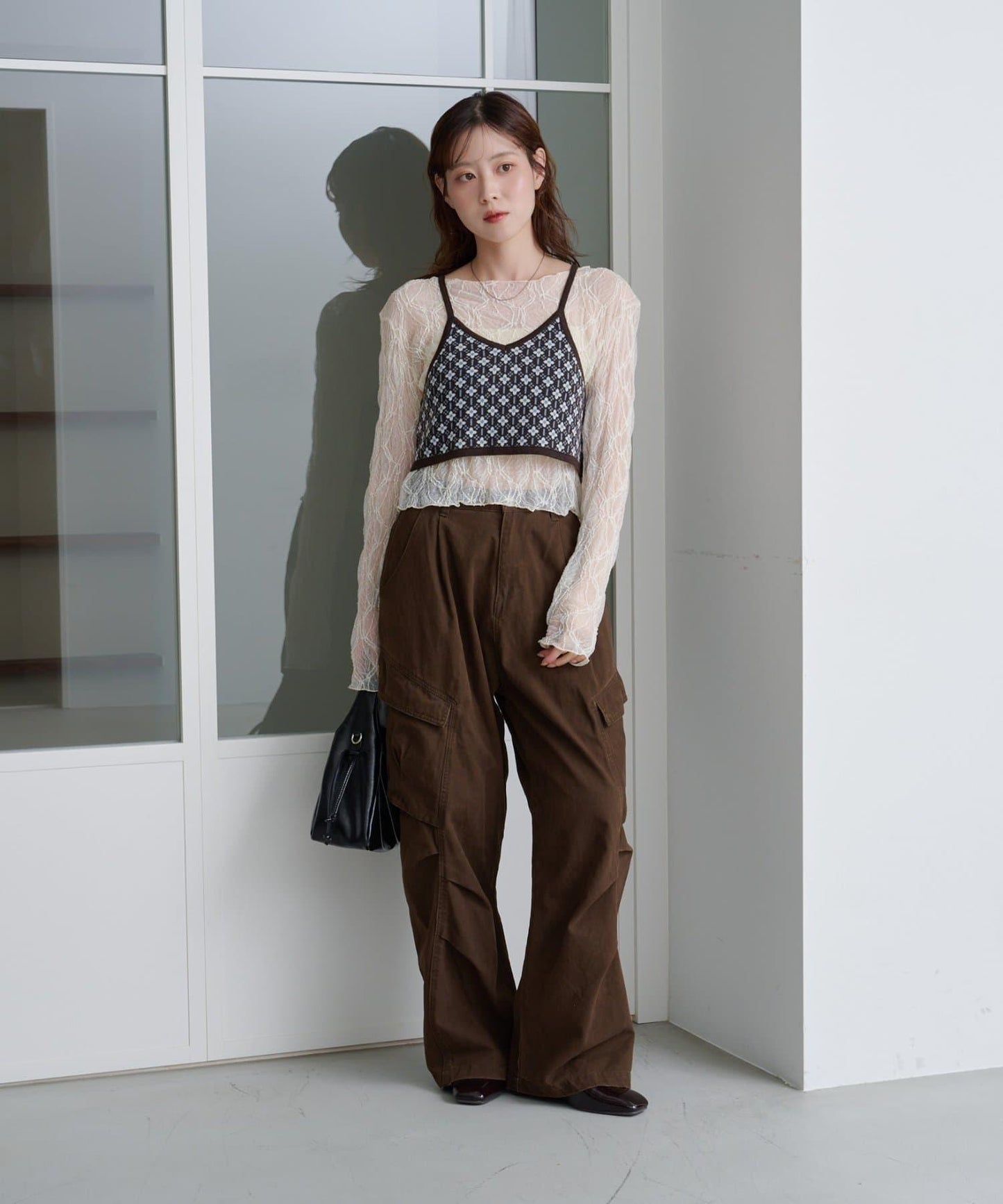 【Kastane】提花針織背心