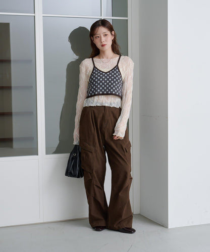 【Kastane】提花針織背心