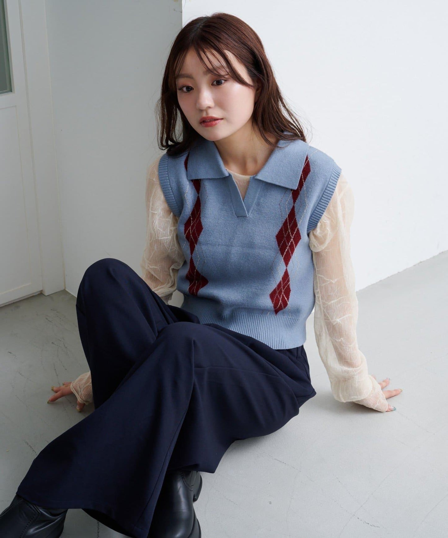 細條紋西裝褲