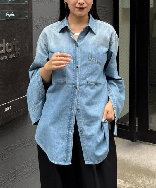 牛仔襯衫