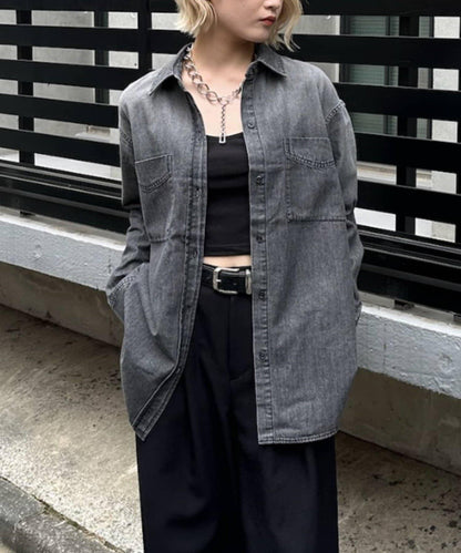 牛仔襯衫