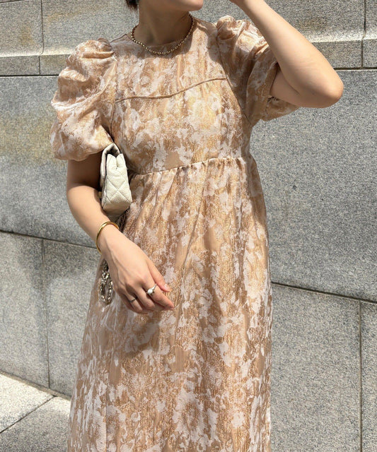 【適合特殊場合】【官網限定】提花連衣裙