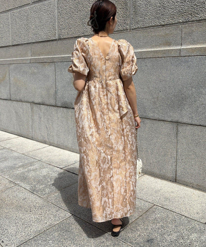 【適合特殊場合】【官網限定】提花連衣裙
