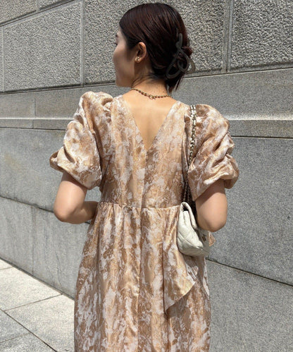 【適合特殊場合】【官網限定】提花連衣裙