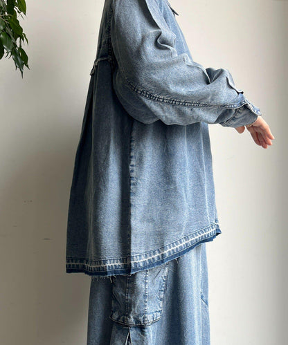 萊賽爾牛仔襯衫